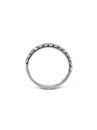 10K White Gold 0.56cttw Genuine White Topaz  Ring, size 6.5