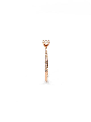 10K Rose Gold 0.30cttw Canadian Diamond Ring, Size 6.5