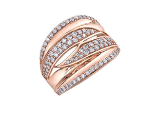 10K Rose Gold Gold 1.00cttw Diamond Ring