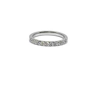 Platinum 0.50cttw Diamond Wedding Band, size 7