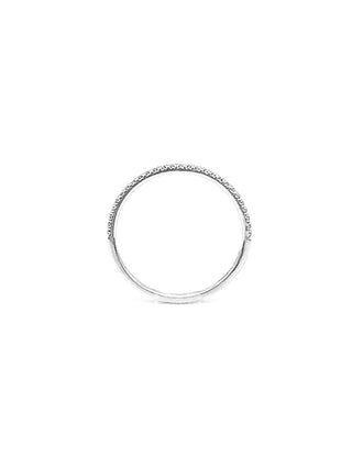 10K/14K White Gold Diamond Pave Band
