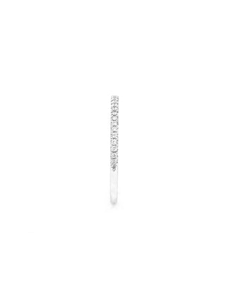 10K/14K White Gold Diamond Pave Band
