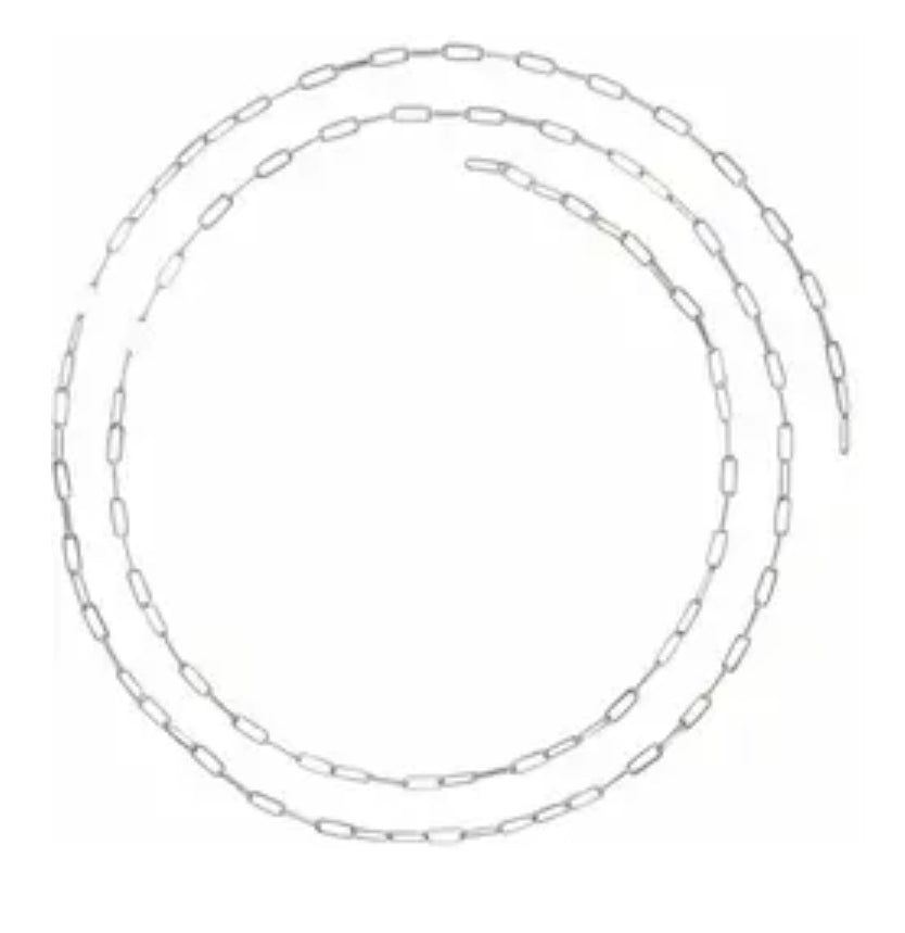 1.95mm Paperclip Chain, Sterling Silver Chain by the Inch - Bracelet / Necklace / Anklet Permanent Jewellery
