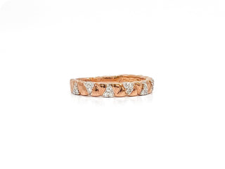 10K Rose Gold 0.19cttw Diamond Ring