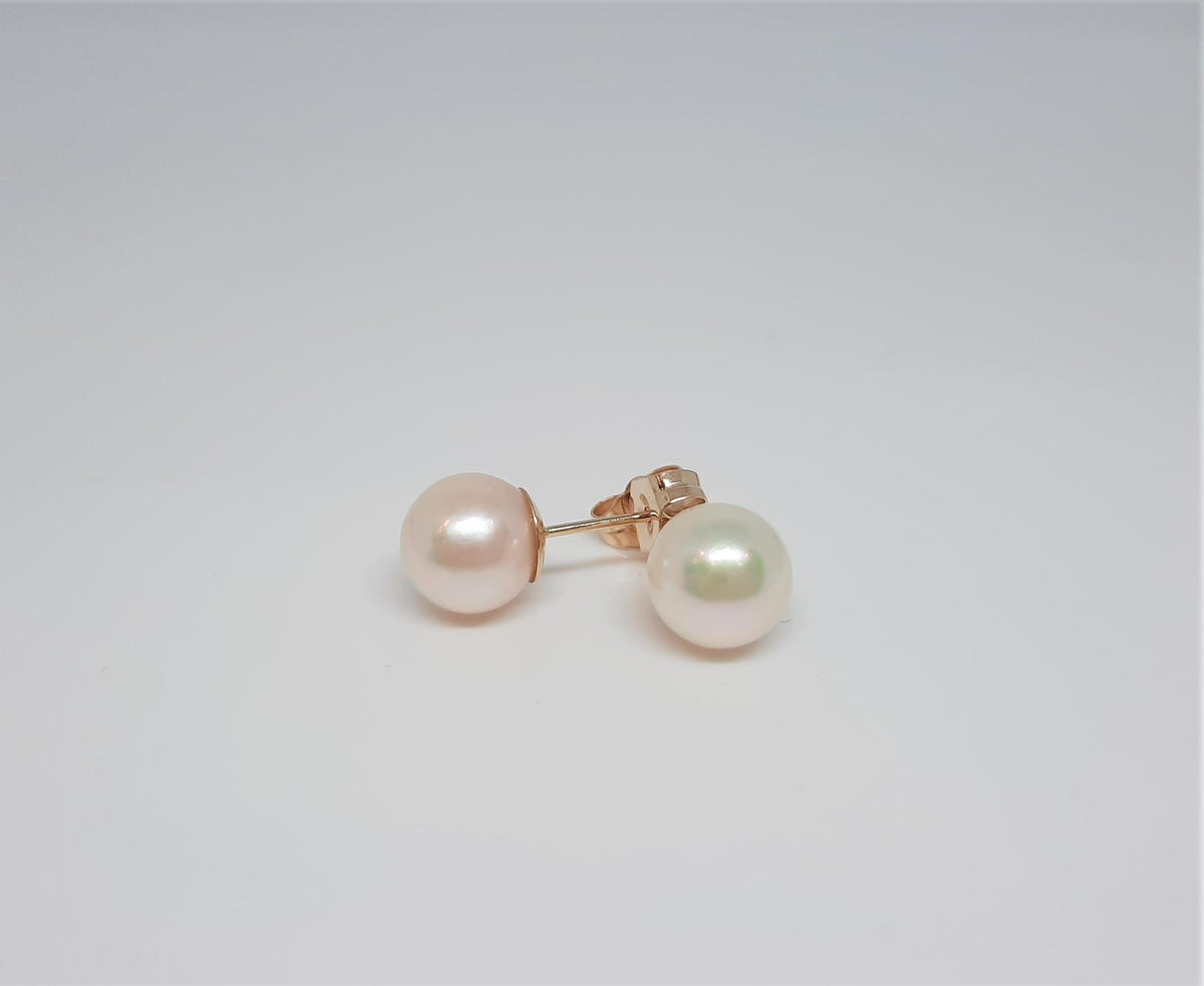 Aretes de perlas de 6,5-7,0 mm