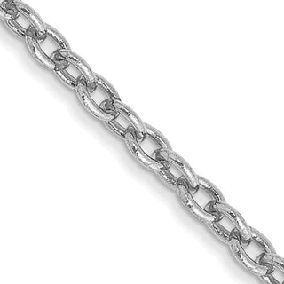Cadena Rolo de oro de 14 quilates de 1,50 mm con talla de diamante 