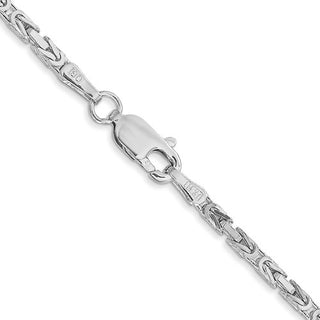 Cadena bizantina de oro de 14 quilates de 2,0 mm