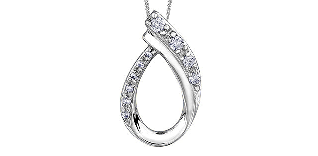 White Gold Diamond Pendant