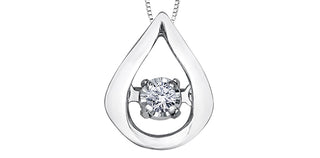 Colgante de diamantes en oro blanco