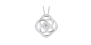 Collar de plata con diamantes canadienses