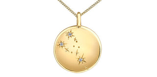10K Yellow Gold 0.01cttw Diamond Taurus Pendant, 18"