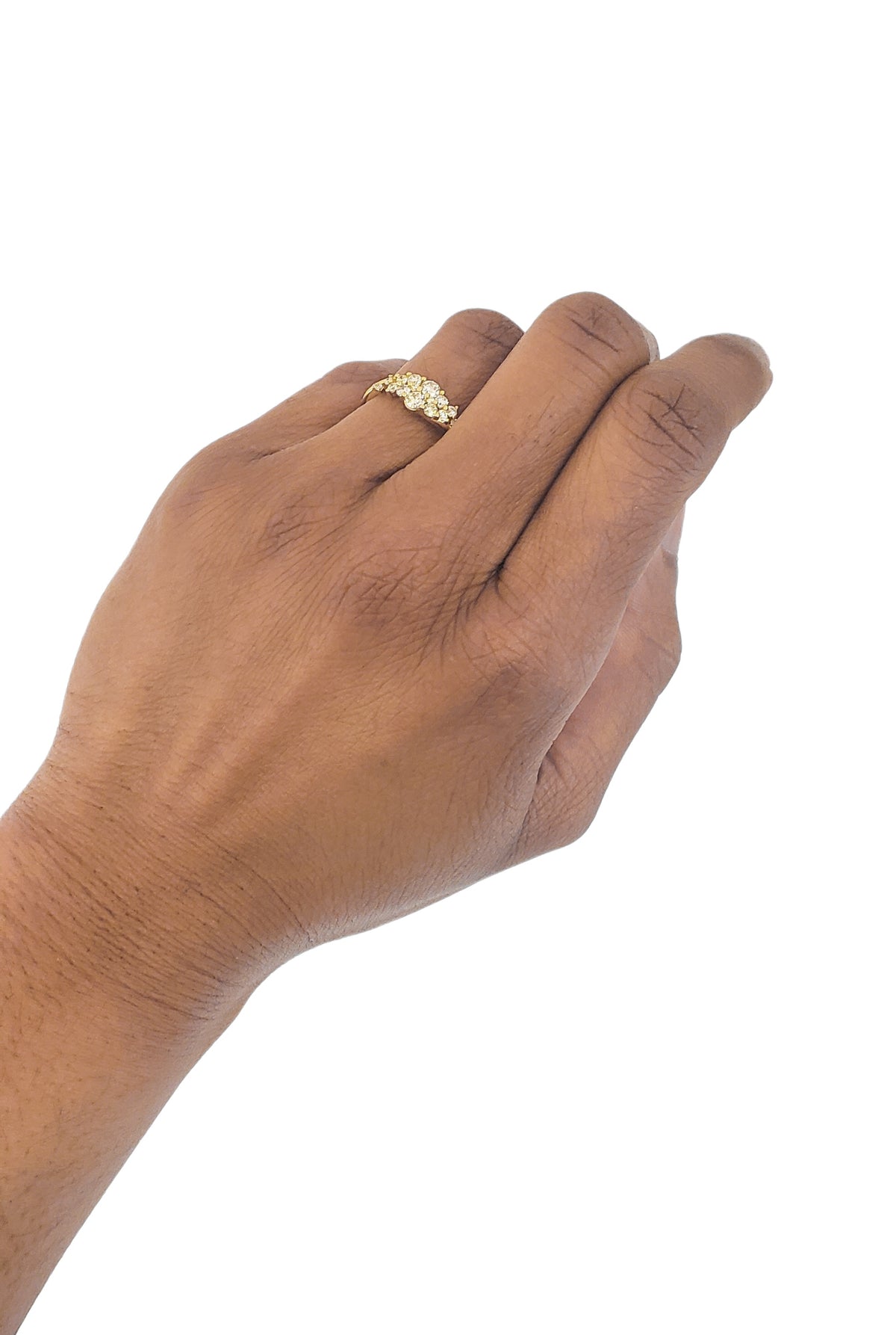 10K Yellow Gold Diamond 0.50cttw Ring, Size 6.5