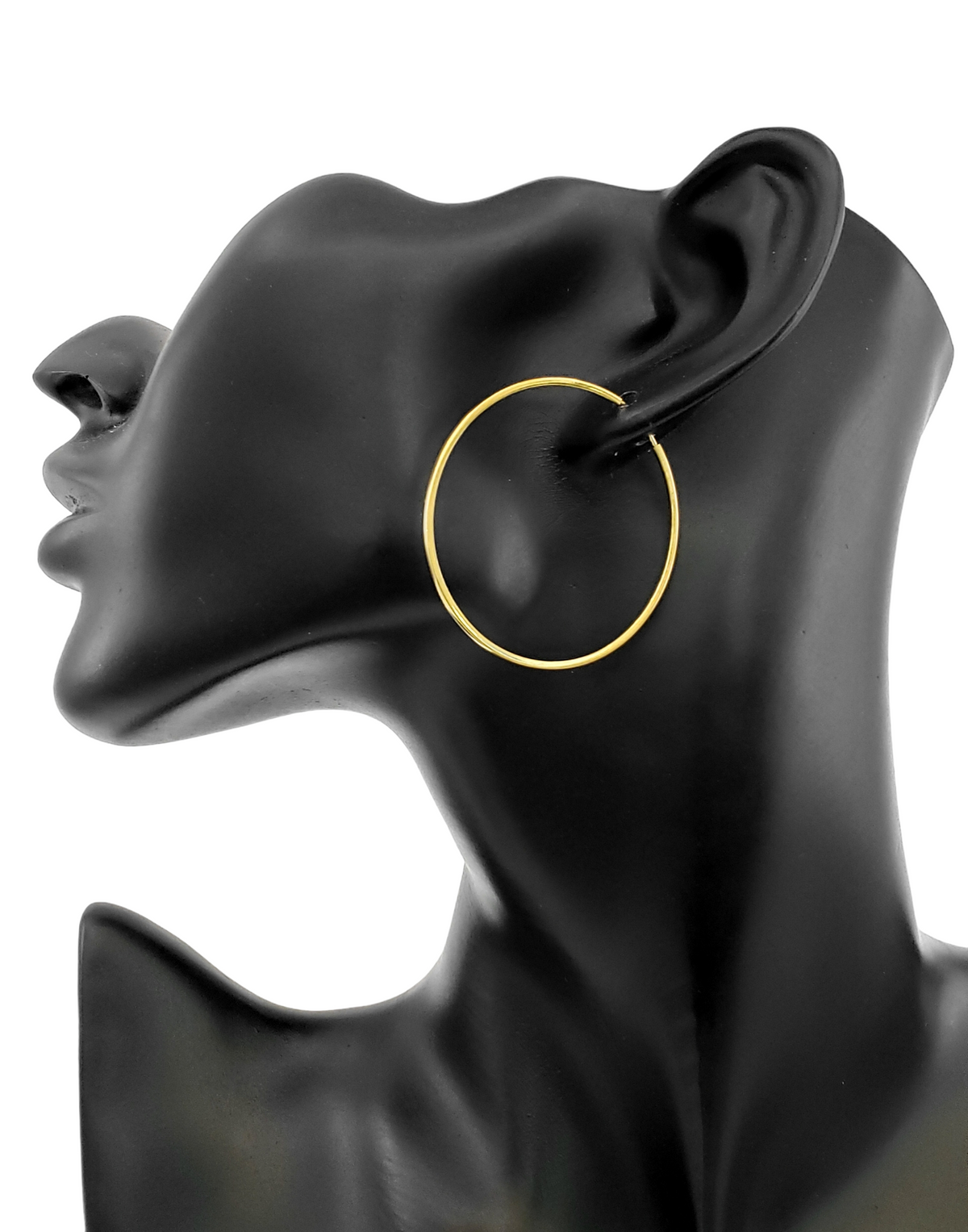 10K Yellow Gold 42mm Earrings