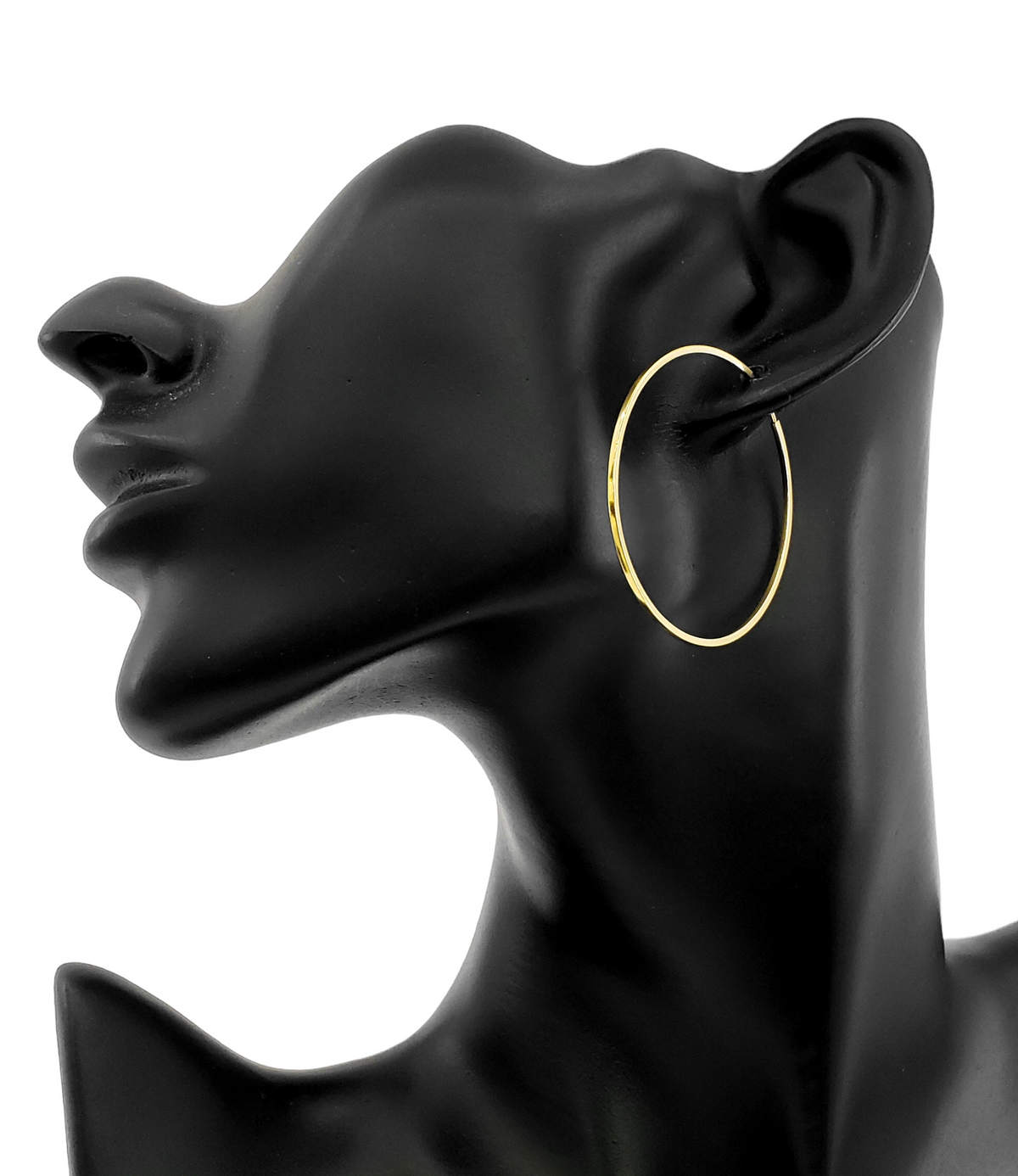 10K Yellow Gold 42mm Earrings