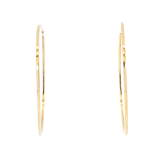 10K Yellow Gold 42mm Earrings