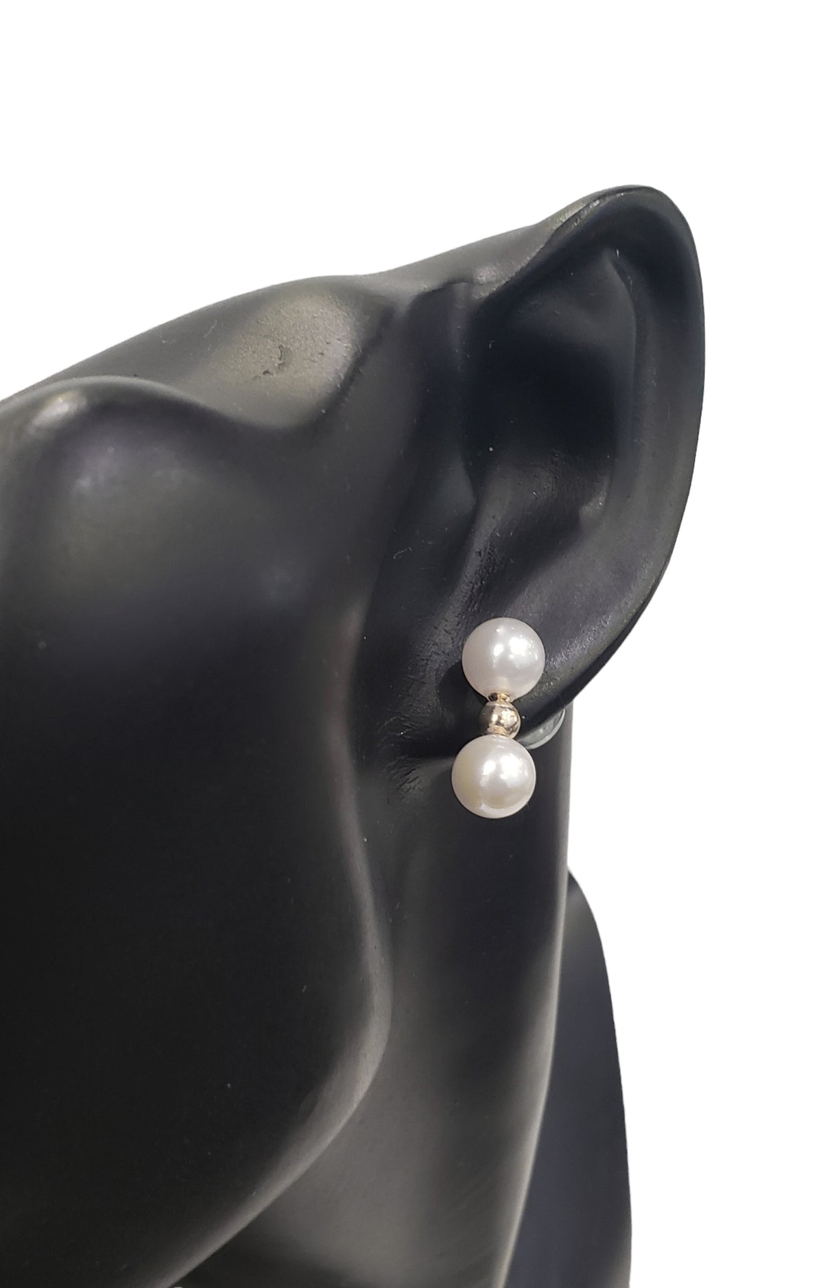 14K Yellow Gold 7-7.5mm Cultured Pearl Earring