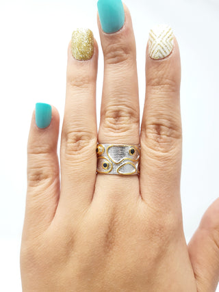Anillo de Plata y Zafiro