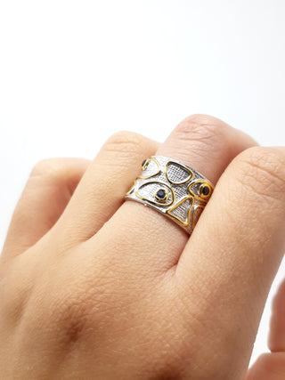 Anillo de Plata y Zafiro