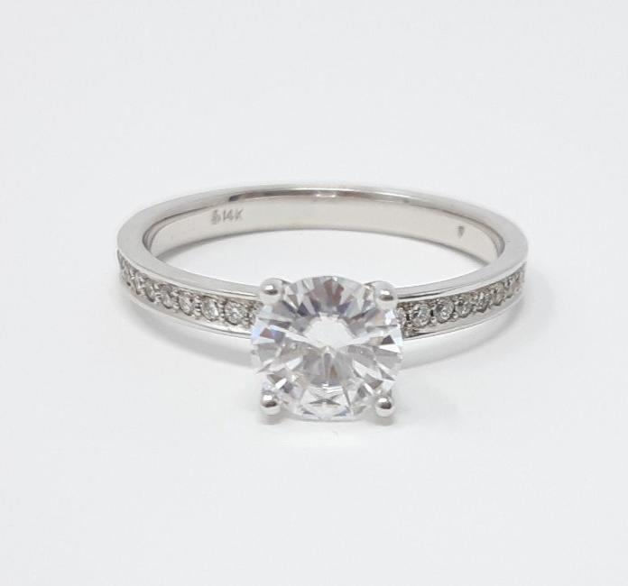 Moissanite Engagement Ring