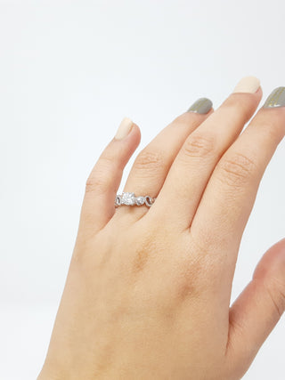 18K White Gold 0.50cttw Canadian Diamond Engagement Ring