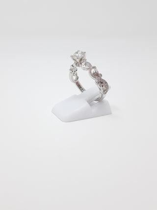 18K White Gold 0.50cttw Canadian Diamond Engagement Ring