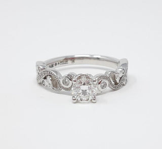 18K White Gold 0.50cttw Canadian Diamond Engagement Ring