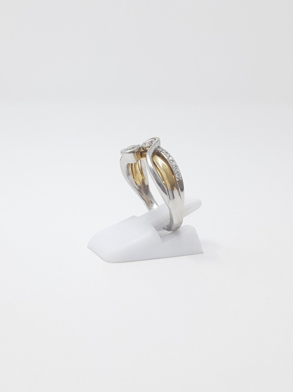 14K Two-Tone Diamond Ring