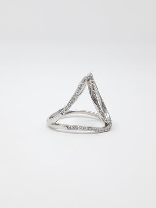 10K White Gold 0.45cttw Diamond Ring, Size 6.5