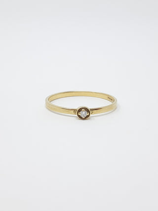 10K Yellow Gold 0.02cttw Diamond Ring