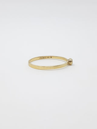10K Yellow Gold 0.02cttw Diamond Ring
