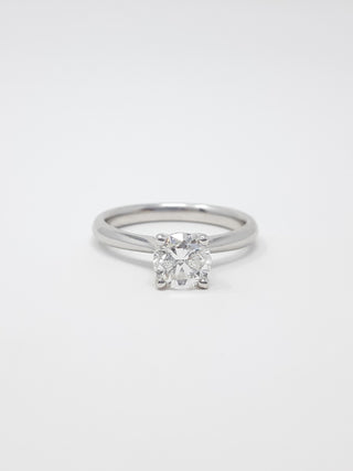 18K White Gold 1.00ct Round Brilliant Diamond Engagement Ring