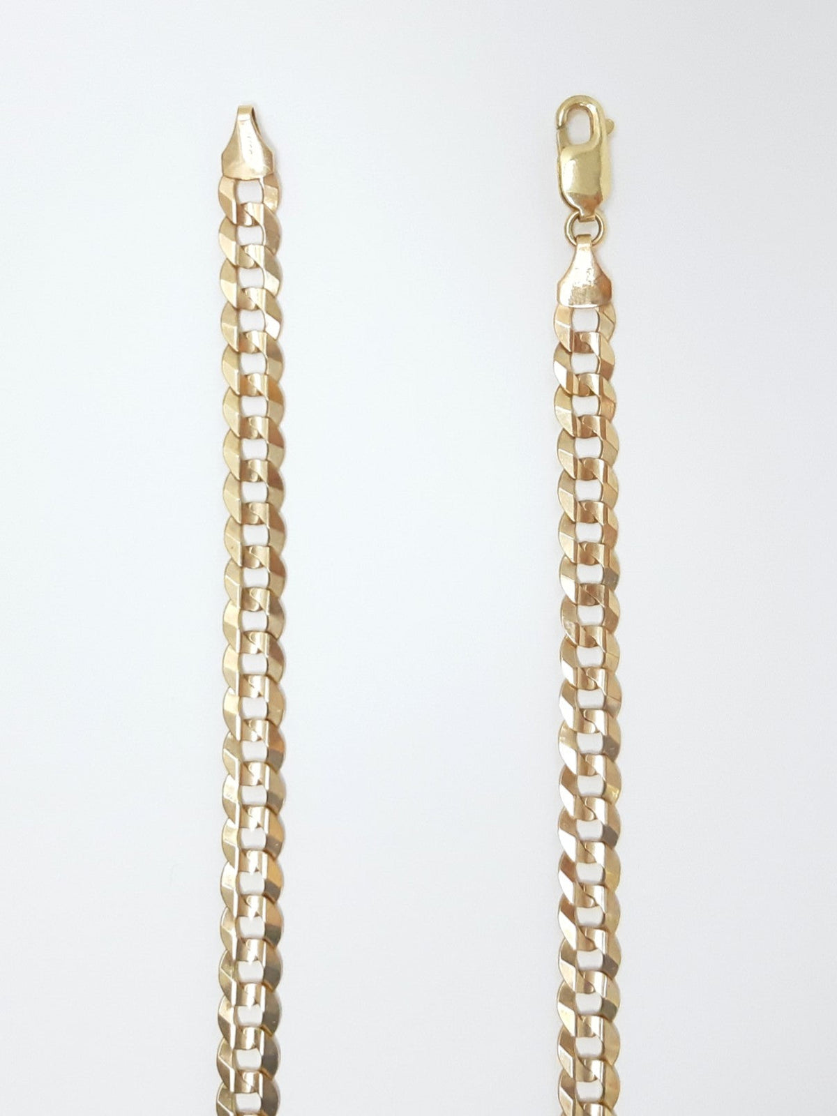 10K Yellow Gold 3.6mm Curb Chain with Lobster Claw - 24 Inches