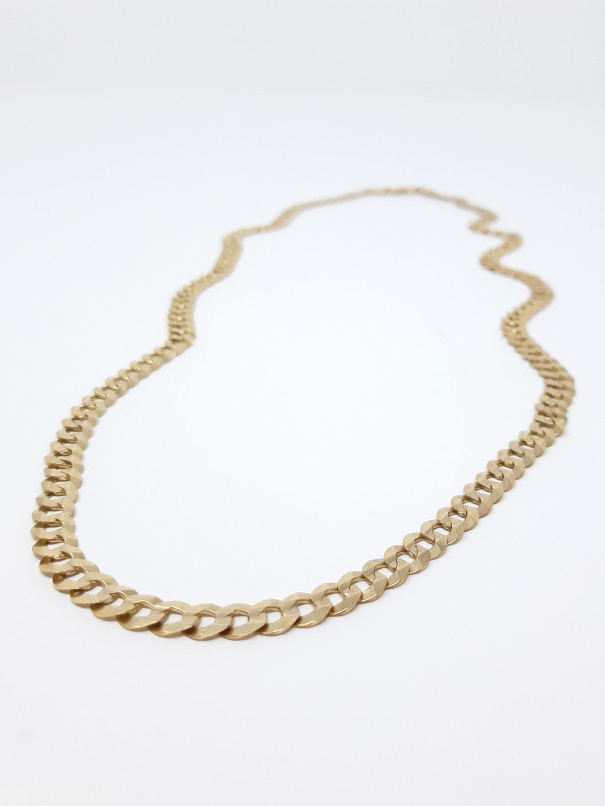 10K Yellow Gold 3.6mm Curb Chain with Lobster Claw - 24 Inches