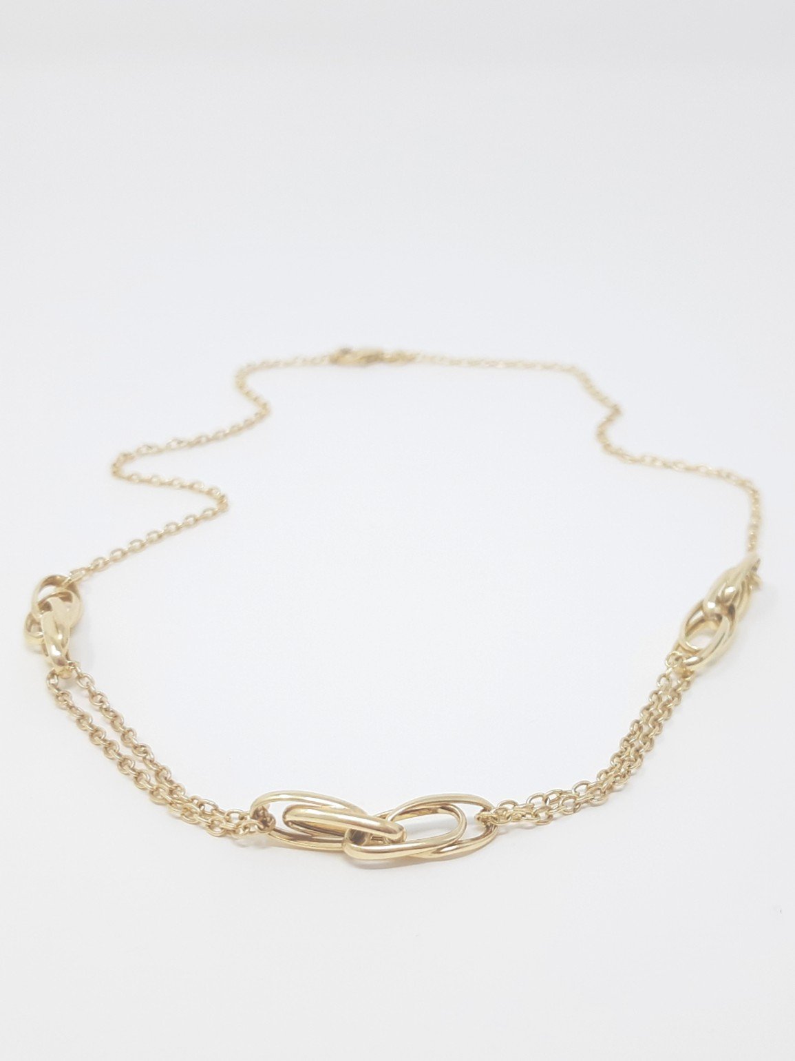 10K Yellow Gold Fancy Link Chain with Lobster Clasp - 18 Inches