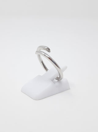 10K Diamond Bypass Ring