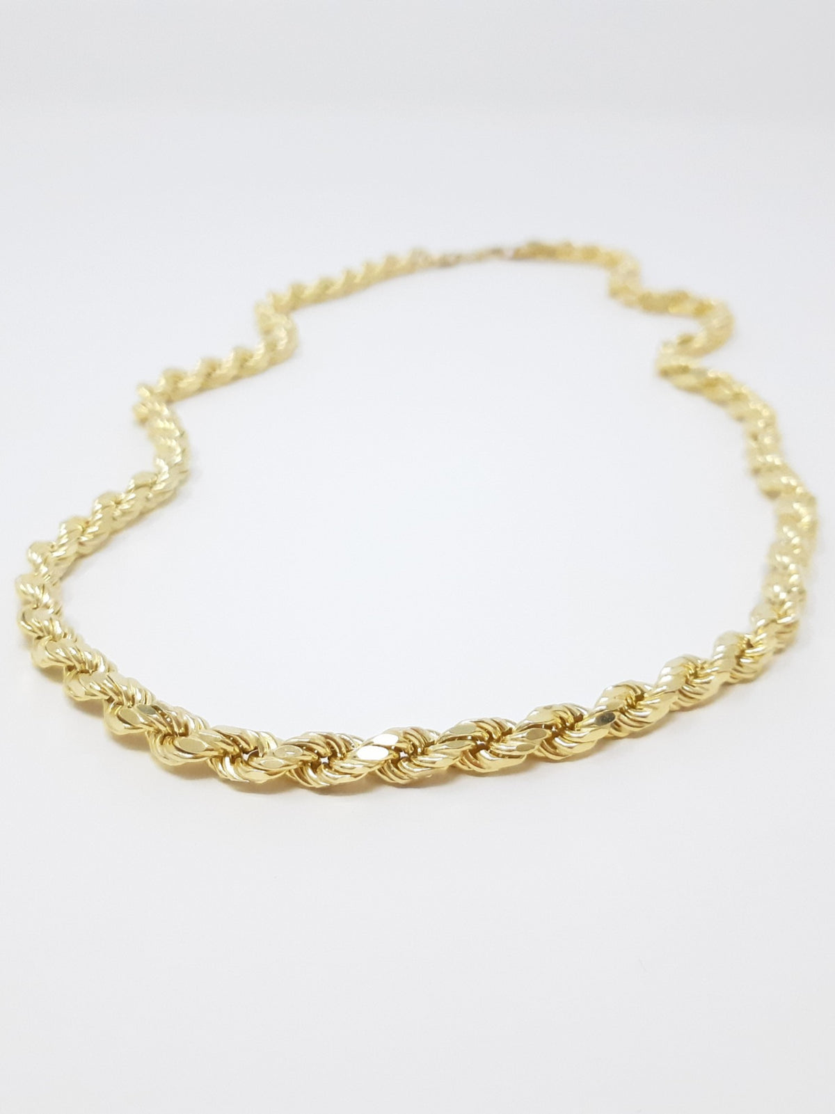 10K YELLOW GOLD 2.0 MM HOLLOW ROPE CHAIN 24&quot;