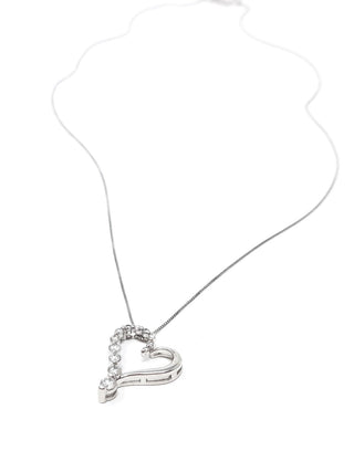 Colgante de corazón de diamantes