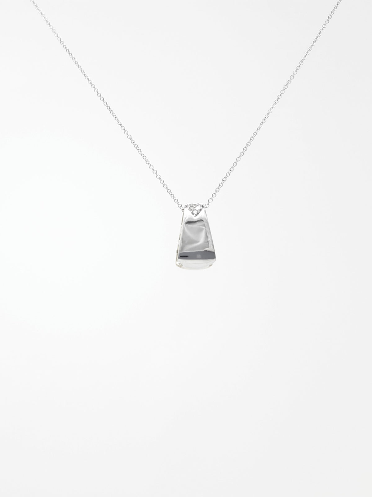 Two-Tone Reversible Pendant with Diamonds