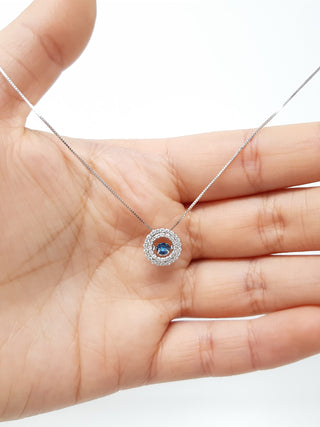 Colgante de diamantes (diámetro azul)