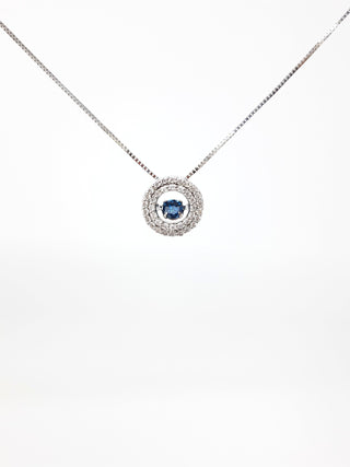 Colgante de diamantes (diámetro azul)