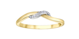 10K Yellow Gold 0.18Cttw Diamond Engagement Ring
