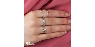 10K White Gold 0.20cttw Round Brilliant Cut Canadian Diamond Engagement Ring (Band sold separately)