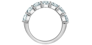 14K White Gold 3.50cttw Lab Grown Oval Cut Diamond Engagement / Anniversary Ring - Size 7