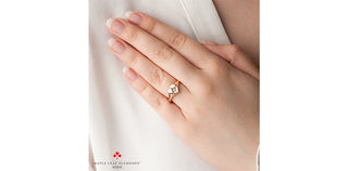 10K Rose Gold 0.03cttw Canadian Diamond Heart Ring