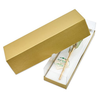 24K Gold Dipped Lacquered Genuine White / Twilight Pearl Rose