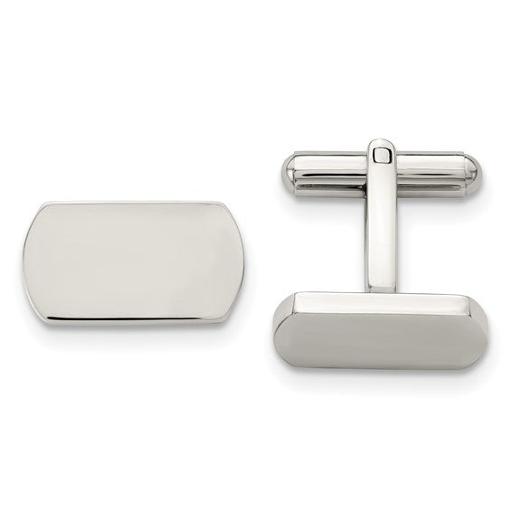 Stainless Steel Polished Cufflinks