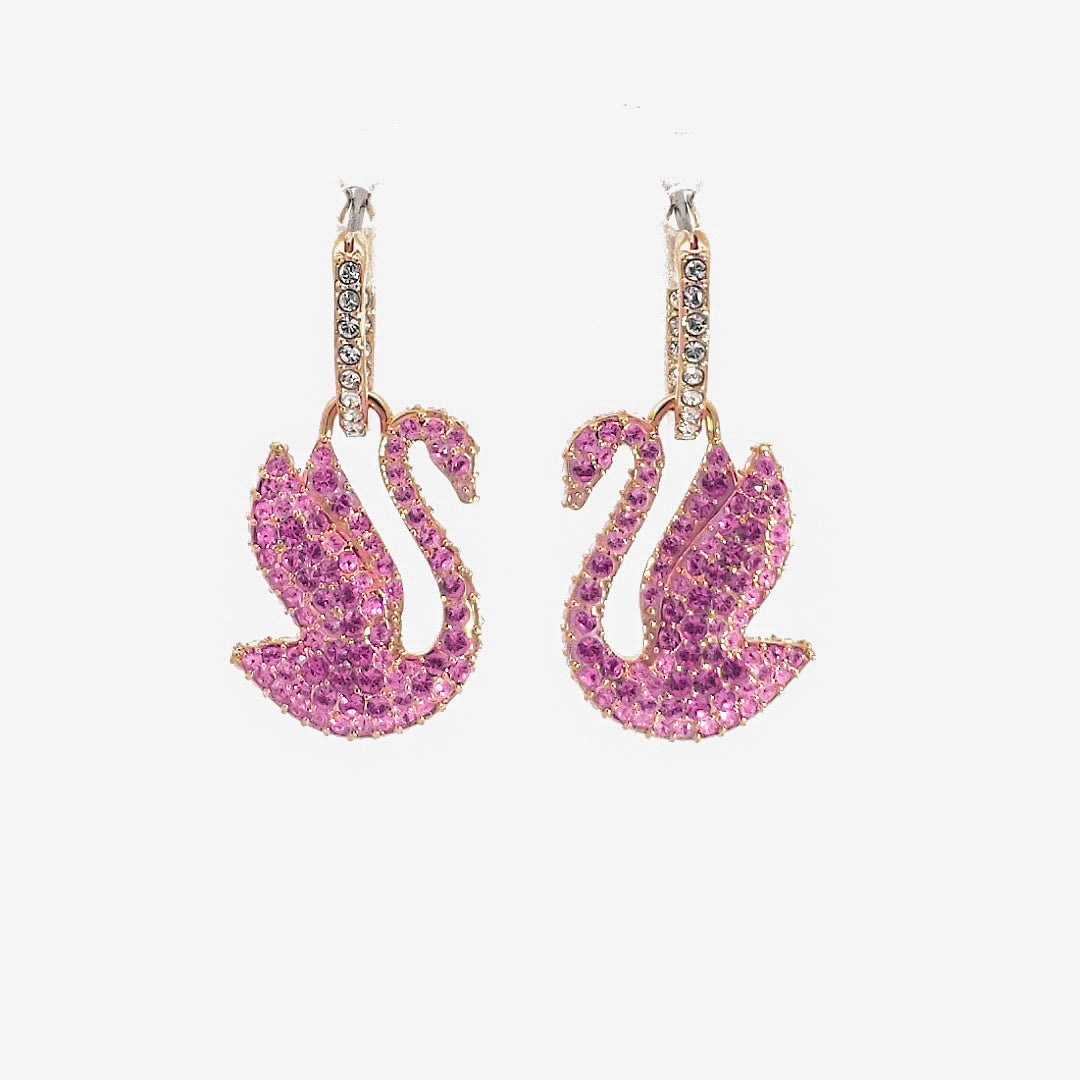 Flamingo earrings store swarovski