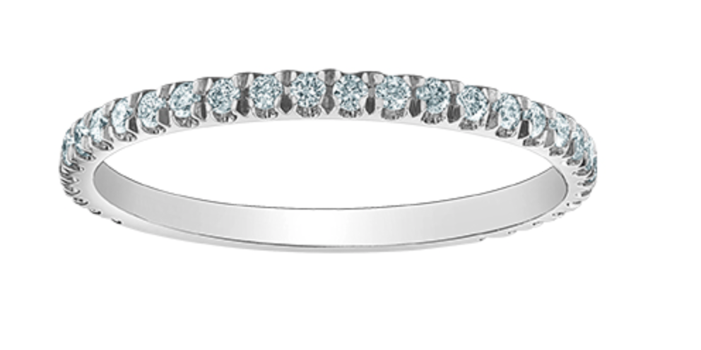 14K Lab Grown Round Brilliant Diamond Band