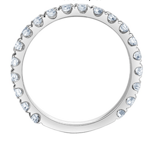Anillo de diamantes con engarce de garra brillante redondo cultivado en laboratorio de 14 quilates