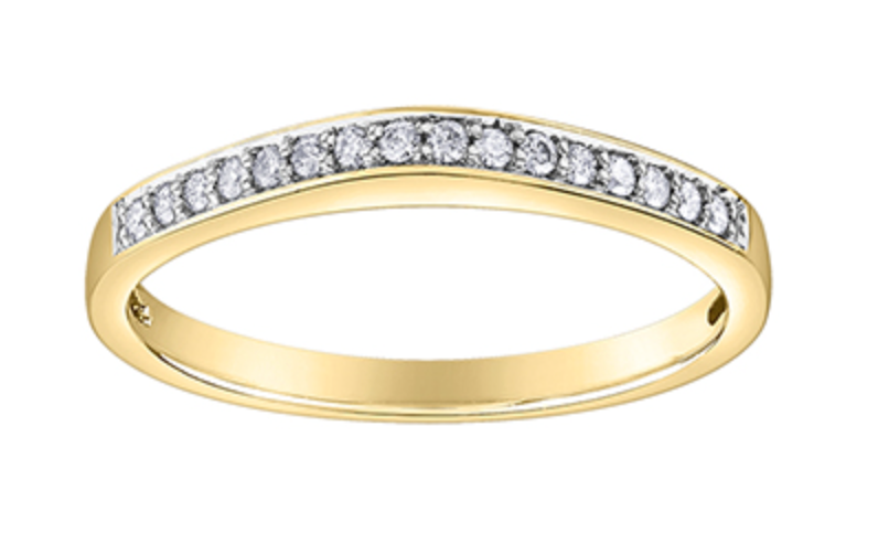 10Kt Claw Set Diamond Band